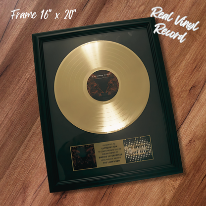 Framed Custom Gold & Platinum Real Records