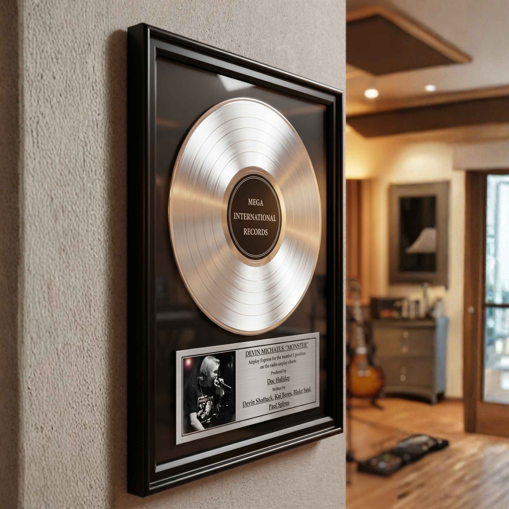 Custom music award - home studio