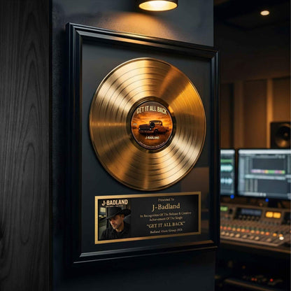 Turn Your Music Milestones Into A Framed Gold or Platinum Record Worth Displaying