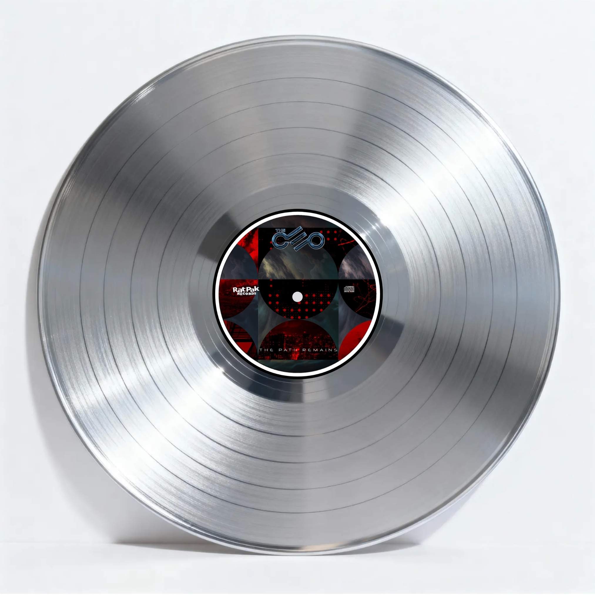 Silver vinyl record 