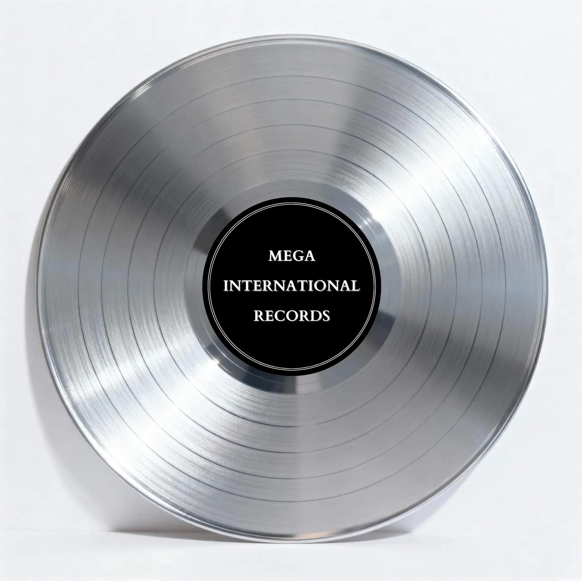 Silver vinyl record 
