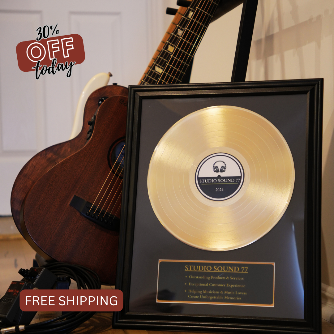 Framed Custom Gold & Platinum Real Records